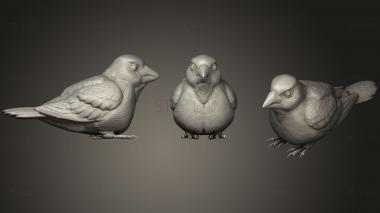 3D model Sitting Sparrow (STL)